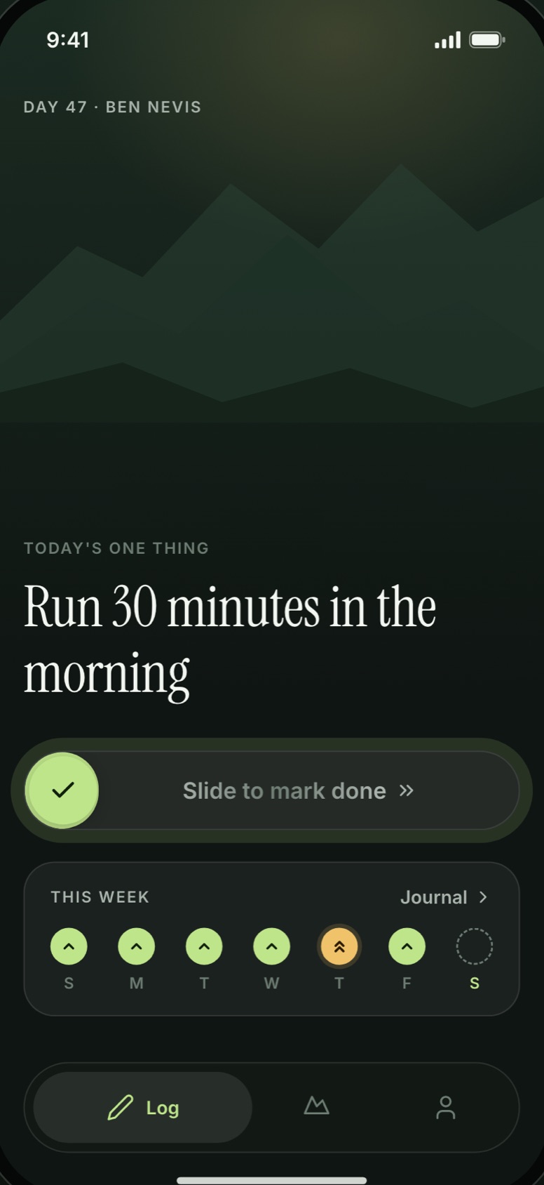OneToRise: today's one thing, 'Run 30 minutes in the morning'